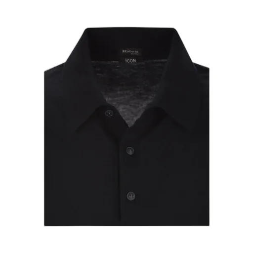 Short-Sleeved Buttoned Polo Shirt