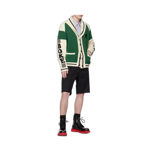 Logo Patch Knee-Length Cargo Shorts
