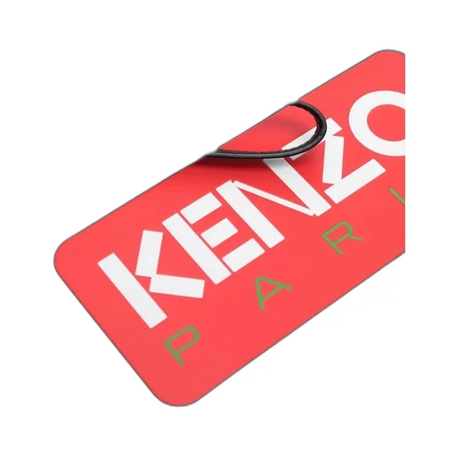 Logo Printed Zipped Large Clutch Bag