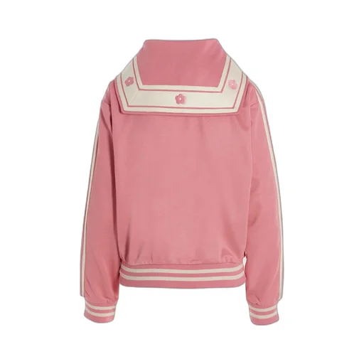 Logo Embroidered Zipped Sweatshirt