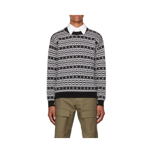Logo Jacquard Long-Sleeved Jumper