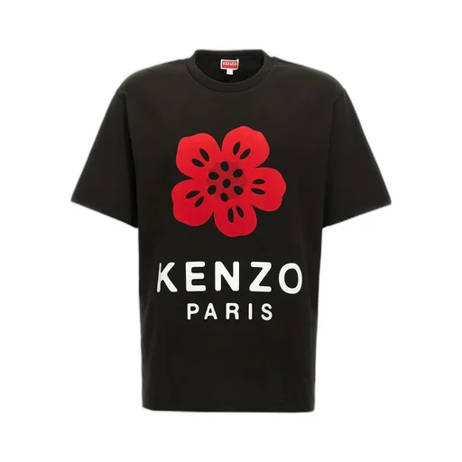 Boke Flower Printed Crewneck T-Shirt