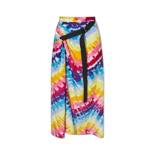 Tie-Dye High Waist Midi Skirt