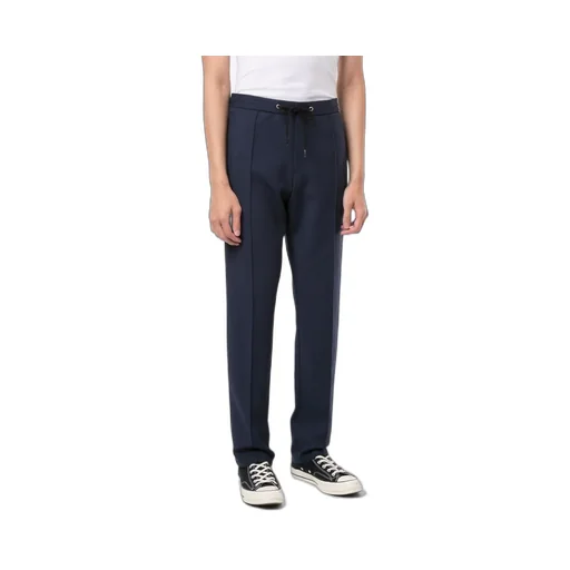 Piped-Trim Drawstring Waist Trousers