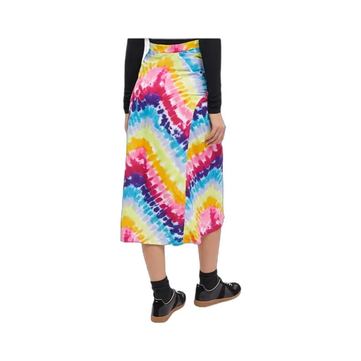 Tie-Dye High Waist Midi Skirt
