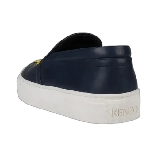 Tiger Head Embroidered Slip-On Sneakers