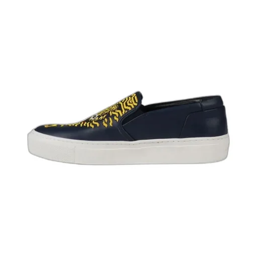 Tiger Head Embroidered Slip-On Sneakers