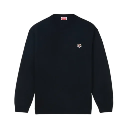 Lucky Tiger Embroidered Knit Jumper