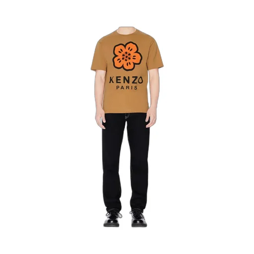 Boke Flower Printed Crewneck T-Shirt