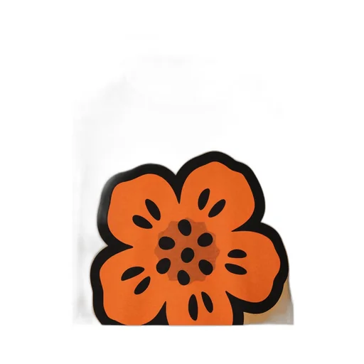 Boke Flower Printed Crewneck T-Shirt