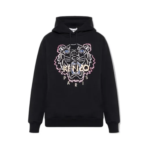Tiger-Embroidered Hoodie