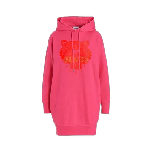 Tiger-Logo Hoodie Dress