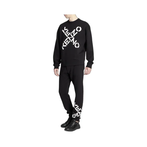 Sport Big X Logo Print Sweatshirt