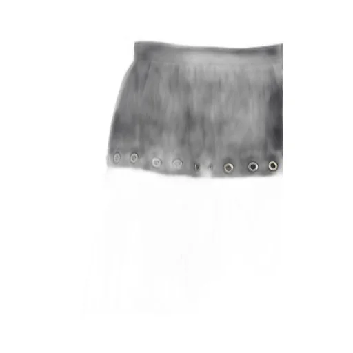 Eyelets Pleated Skirt