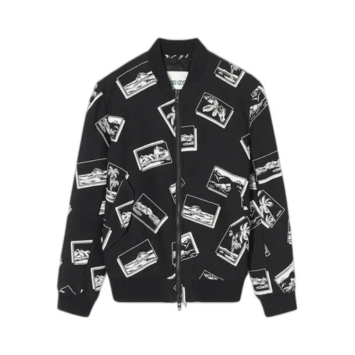 Printed Baseball Jacket