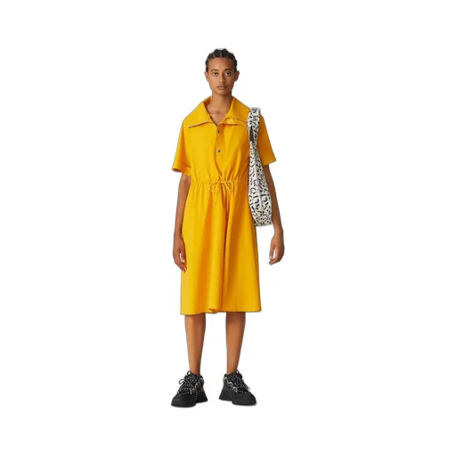 Short-Sleeved Midi Dress
