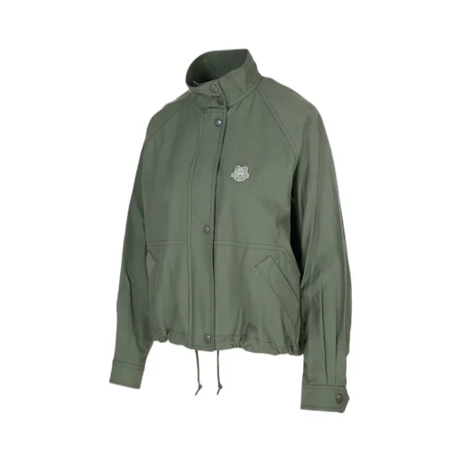 Cropped Tiger Patch Jacket
