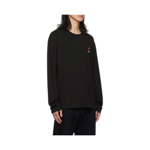 Logo Printed Long Sleeved Crewneck T-Shirt