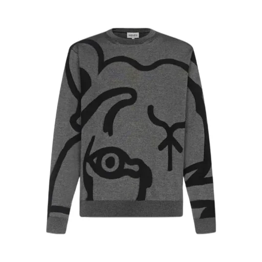 Abstract Tiger Print Sweatshirt