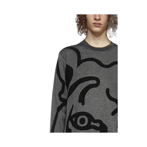 Abstract Tiger Print Sweatshirt