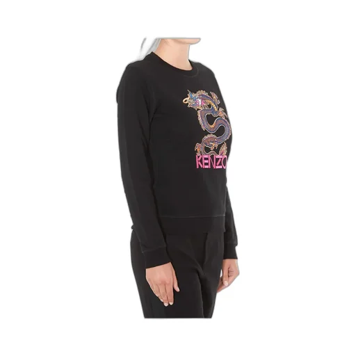 Embroidered Dragon Logo Sweater
