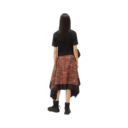Asymmetric Draped Midi Dress