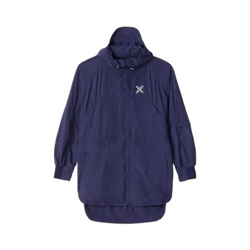 Hooded Parka With Little X Logo