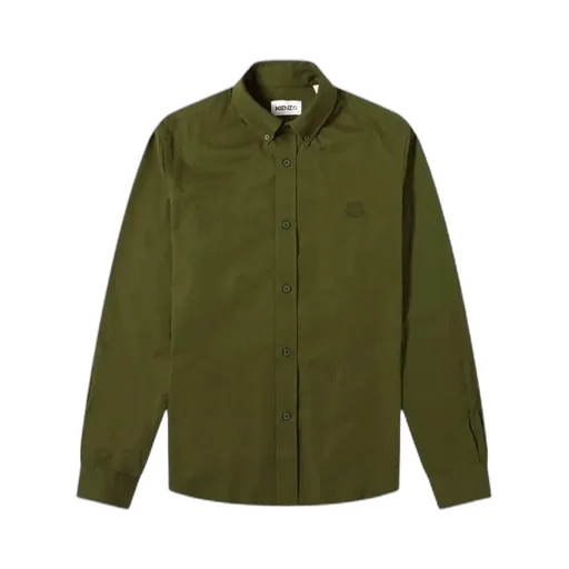 Logo-Embroidered Long-Sleeve Shirt