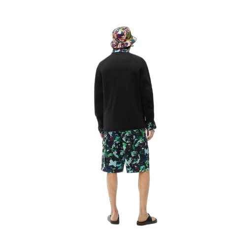 Logo Patch Ribbed Hem Sweatshirt