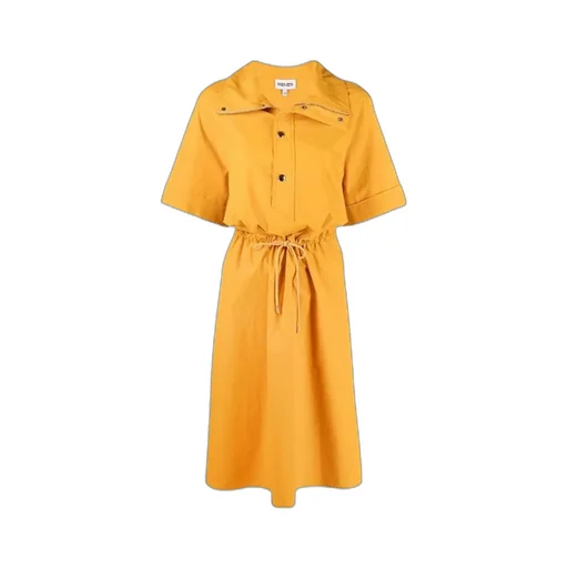 Short-Sleeved Midi Dress