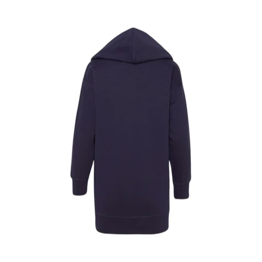 Embroidered Long Logo Hoodie