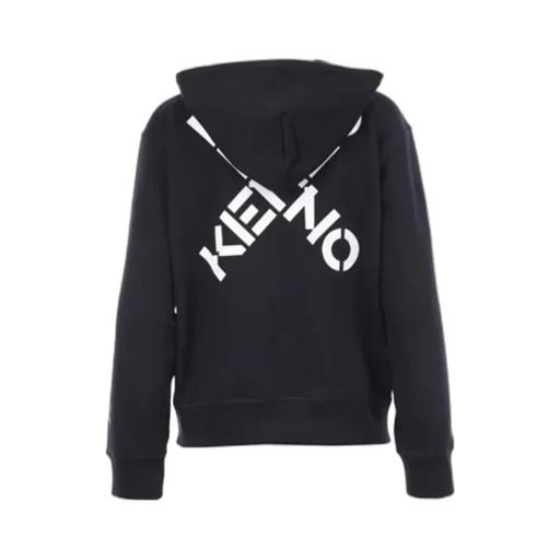 Logo Print Zip Hoodie