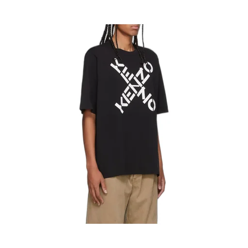 Crossed Logo Crew-Neck T-Shirt