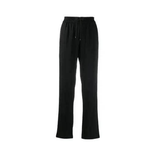 Straight-Leg Cropped Track Pants