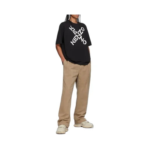 Crossed Logo Crew-Neck T-Shirt