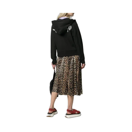 Logo Printed Hooded Coat