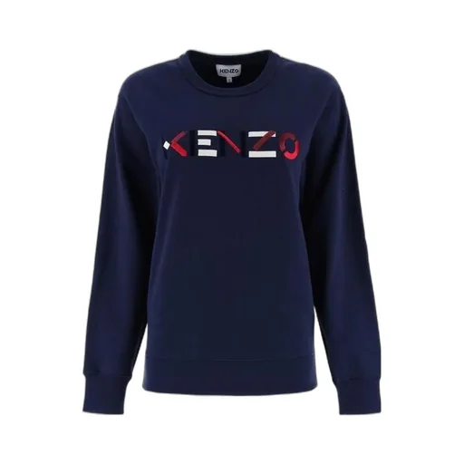 Embroidered Logo Crew Neck Sweatshirt