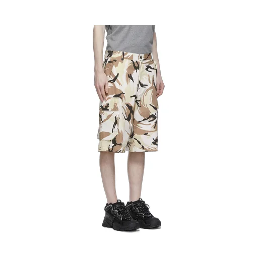 Tropic Camo Print Cargo Shorts
