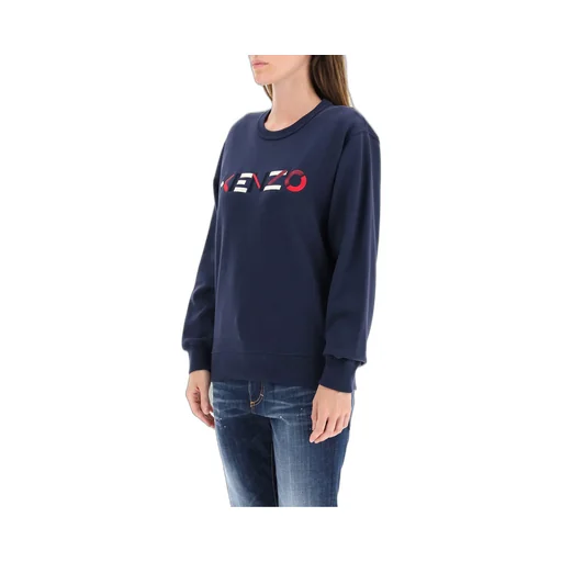 Embroidered Logo Crew Neck Sweatshirt