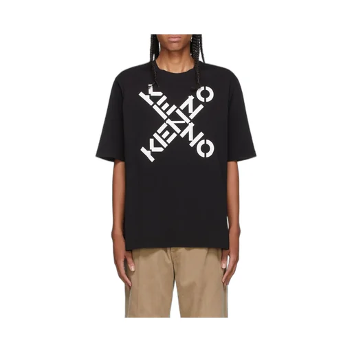 Crossed Logo Crew-Neck T-Shirt
