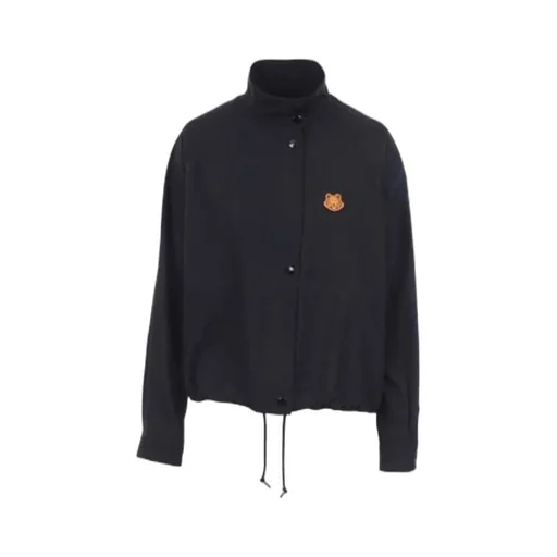 Cropped Tiger Patch Jacket