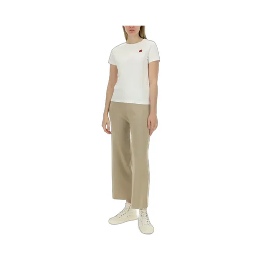 Boke Flower Embroidered Crewneck T-Shirt