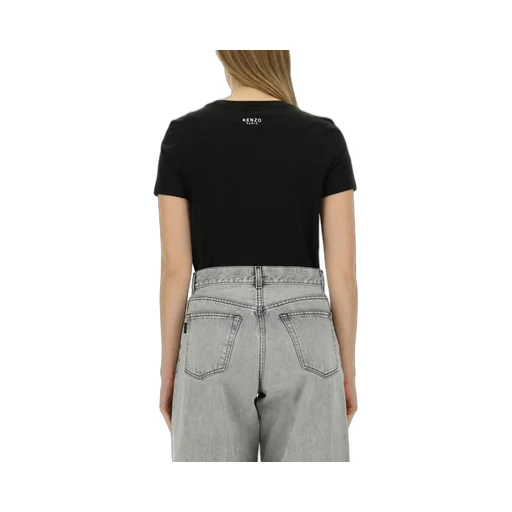 Boke Flower Embroidered Crewneck T-Shirt