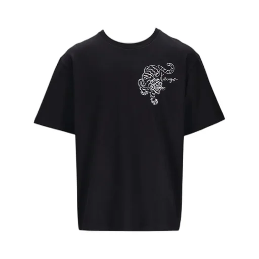 Embroidered Motif Crewneck T-Shirt