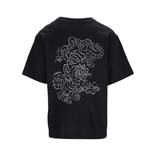 Embroidered Motif Crewneck T-Shirt