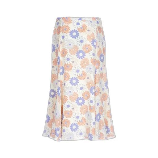 Floral-Print Midi Skirt