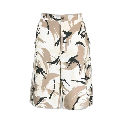 Tropic Camo Print Cargo Shorts