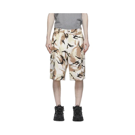 Tropic Camo Print Cargo Shorts