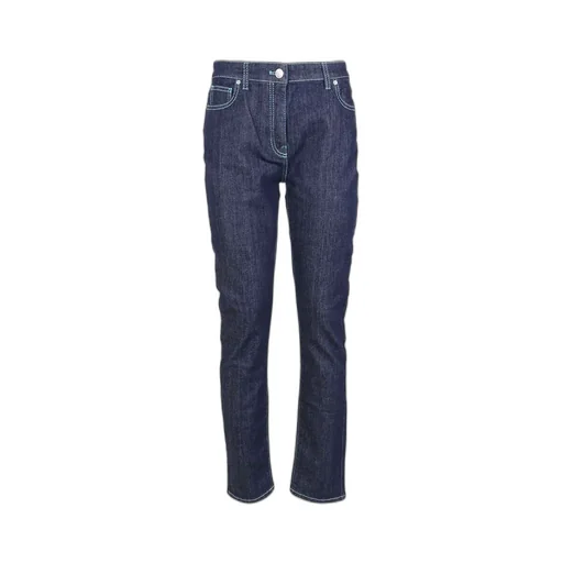 Contrasting Stitching Skinny Jeans