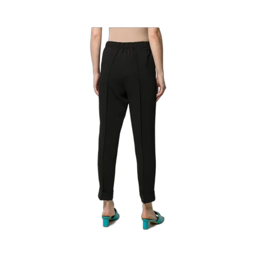 Pleated Tapered-Leg Trousers